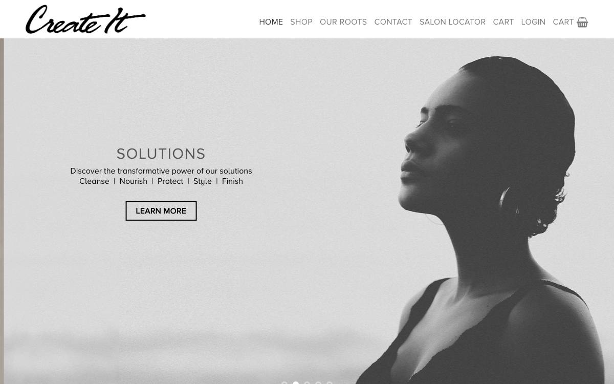 Screenshot of the website reached at createitinc.com