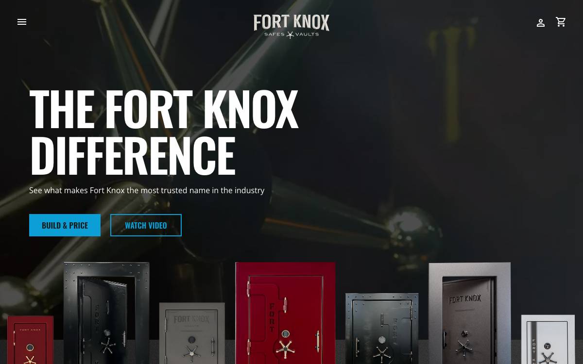 Screenshot of the website reached at ftknox.com