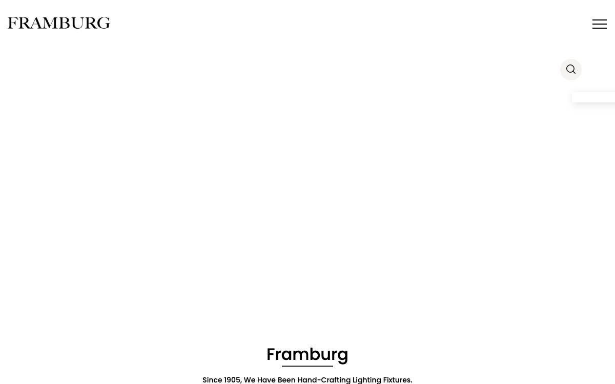 Screenshot of the website reached at framburg.com