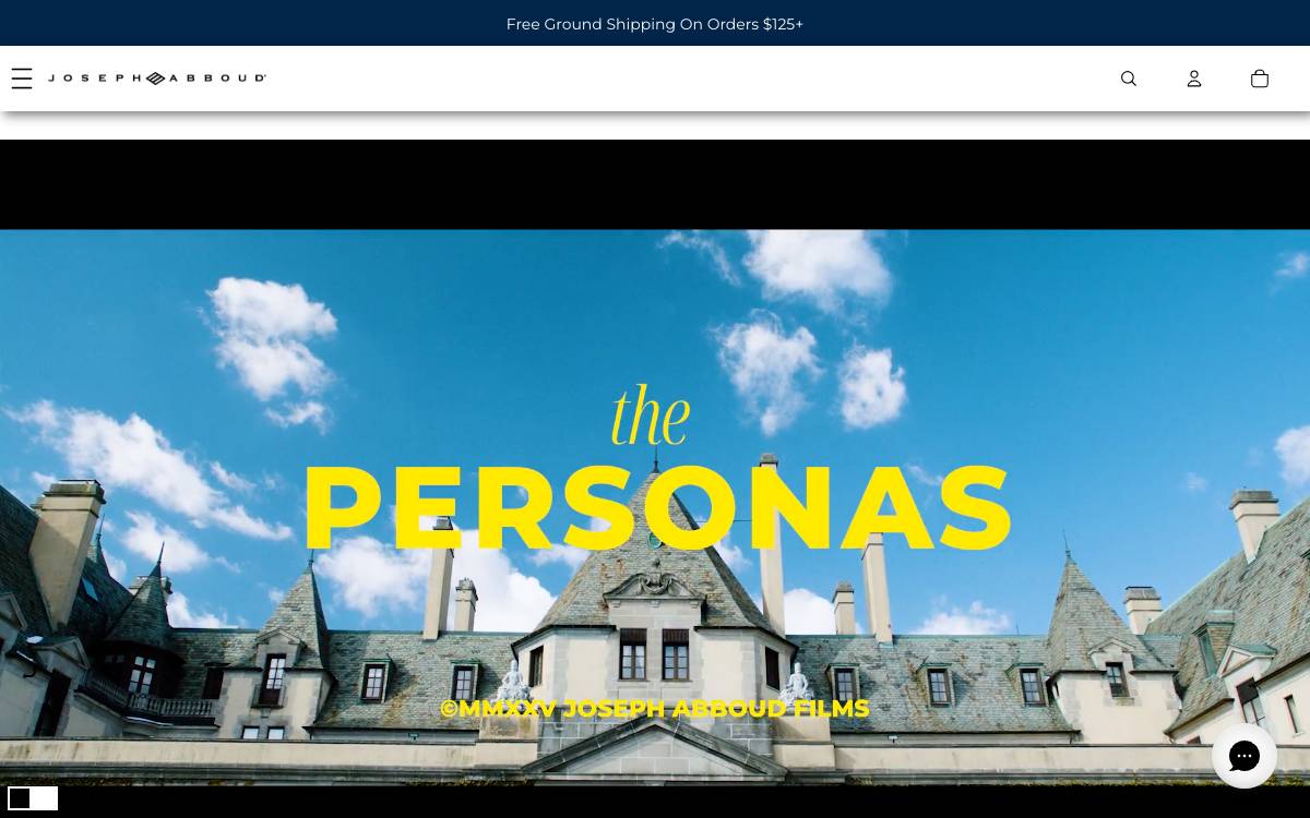 Screenshot of the website reached at josephabboud.com