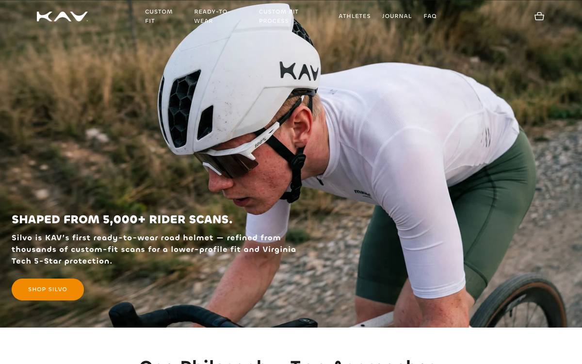 Screenshot of the website reached at kavhelmets.com