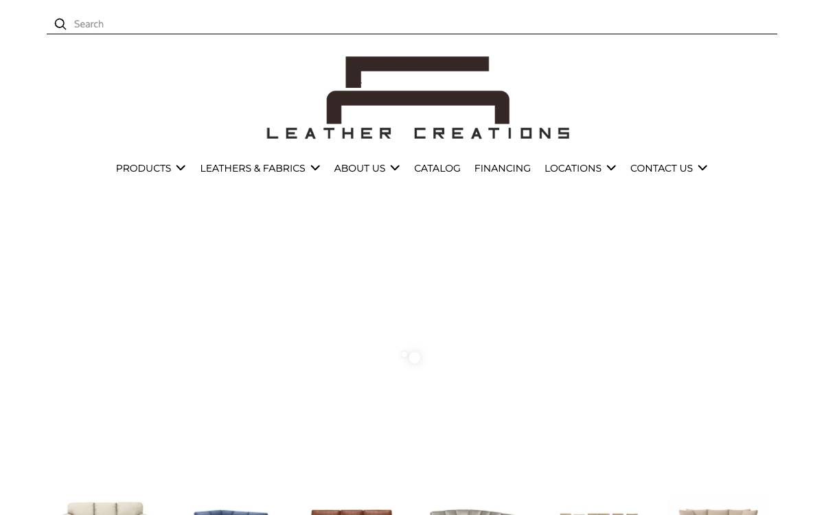 Screenshot of the website reached at leathercreationsfurniture.com