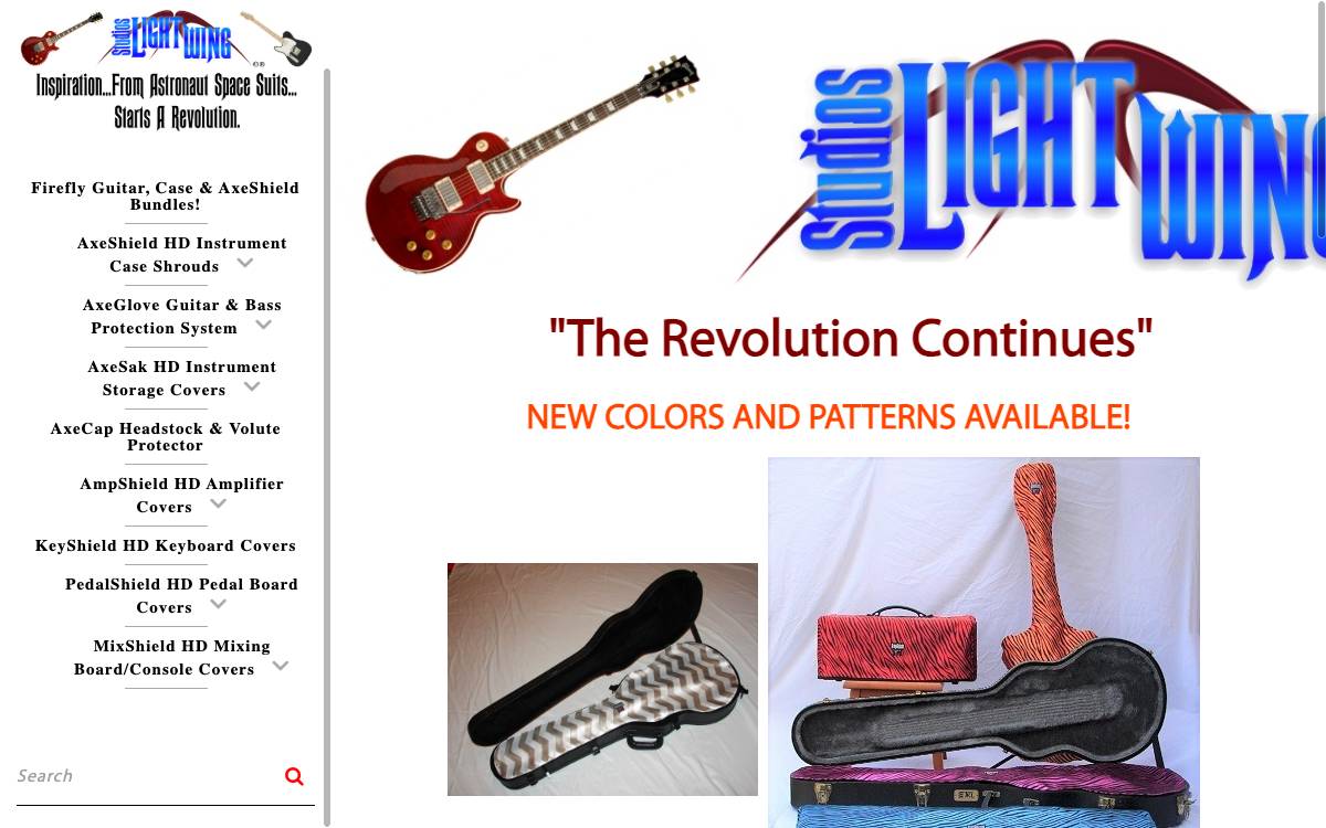 Screenshot of the website reached at lightwingstudios.com