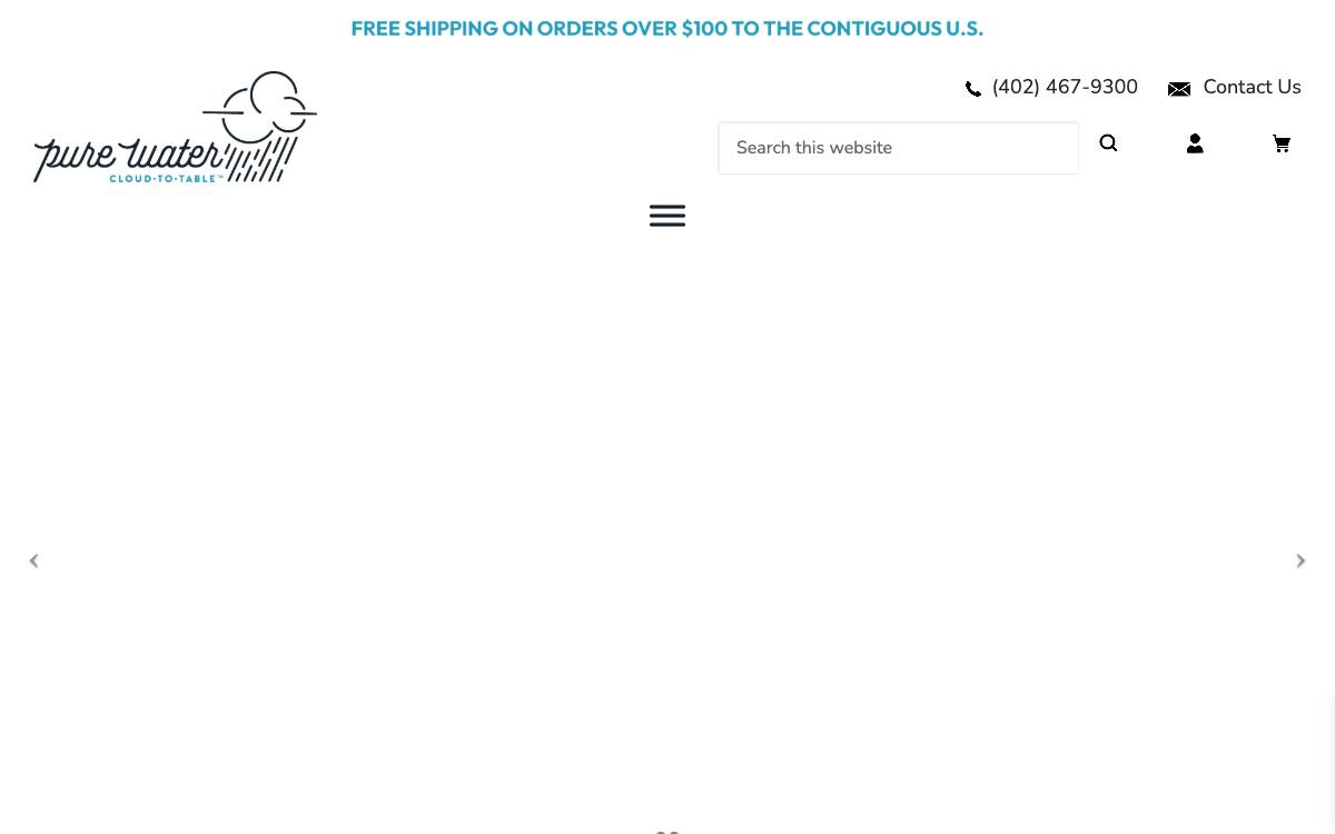 Screenshot of the website reached at mypurewater.com