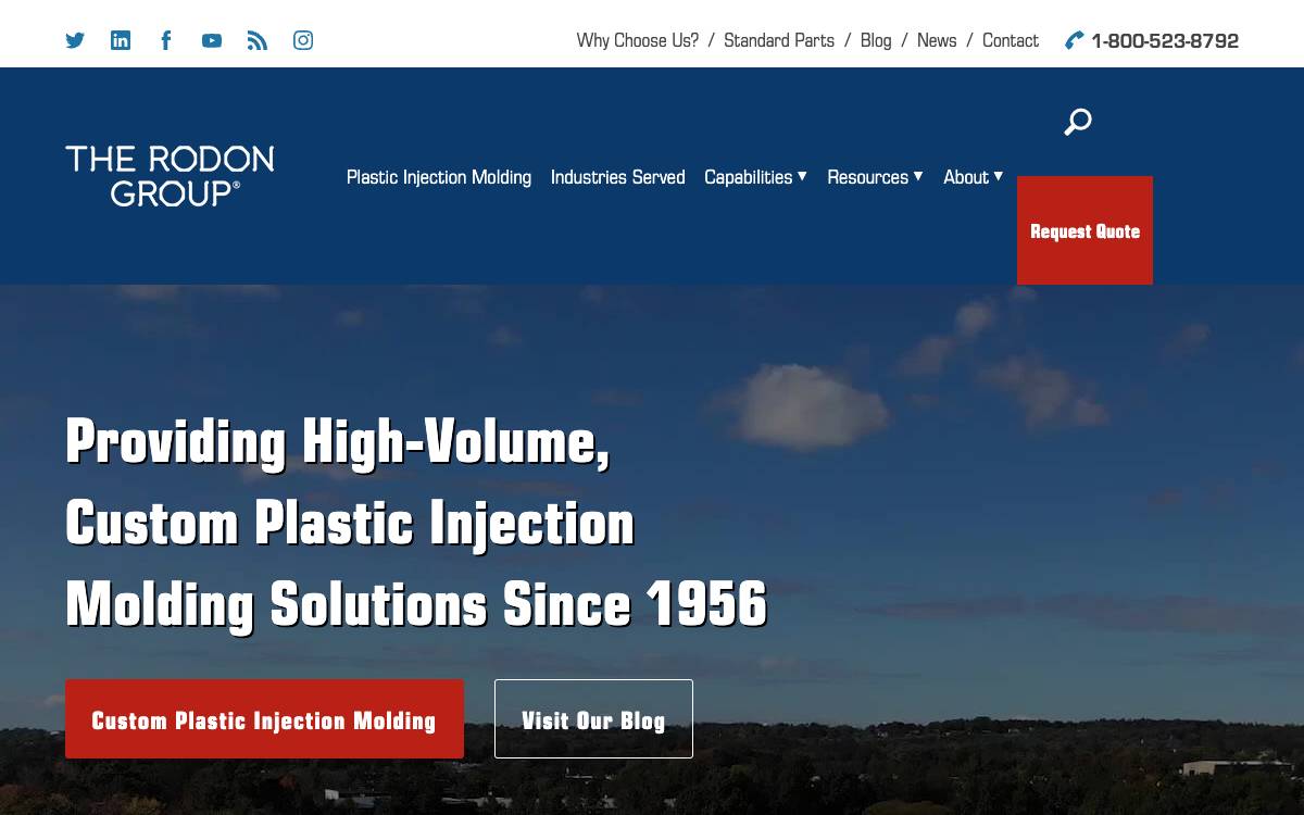 Screenshot of the website reached at rodongroup.com