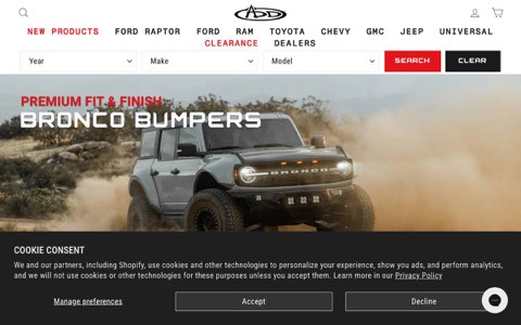 Screenshot of the website reached at addictivedesertdesigns.com